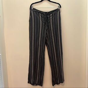 C Black and Gray Wide Leg Jumpsuit
